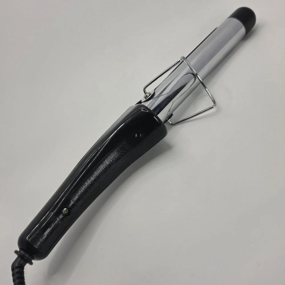 Vintage Perfection Hair Curling Iron Model EV140 Dry Styling Tool Black Chrome